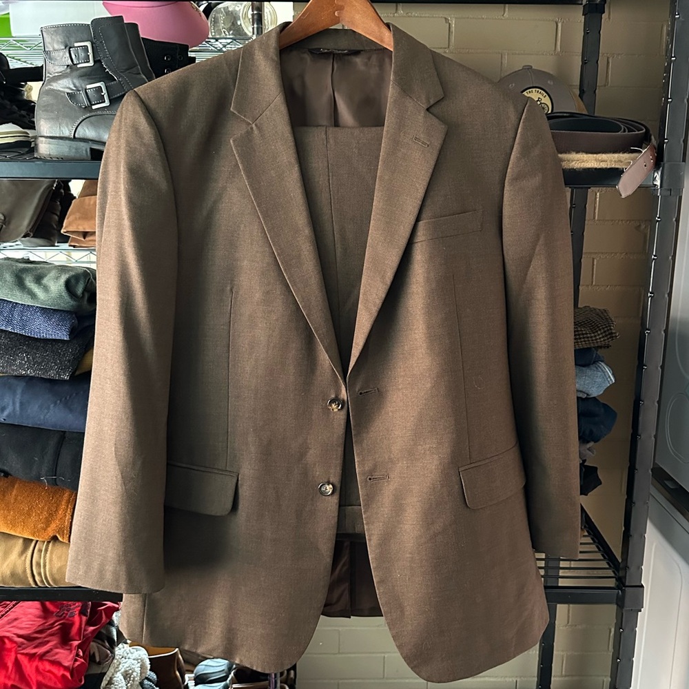 Brown Wool Suit